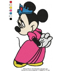 Minnie Mouse 32 Embroidery Designs